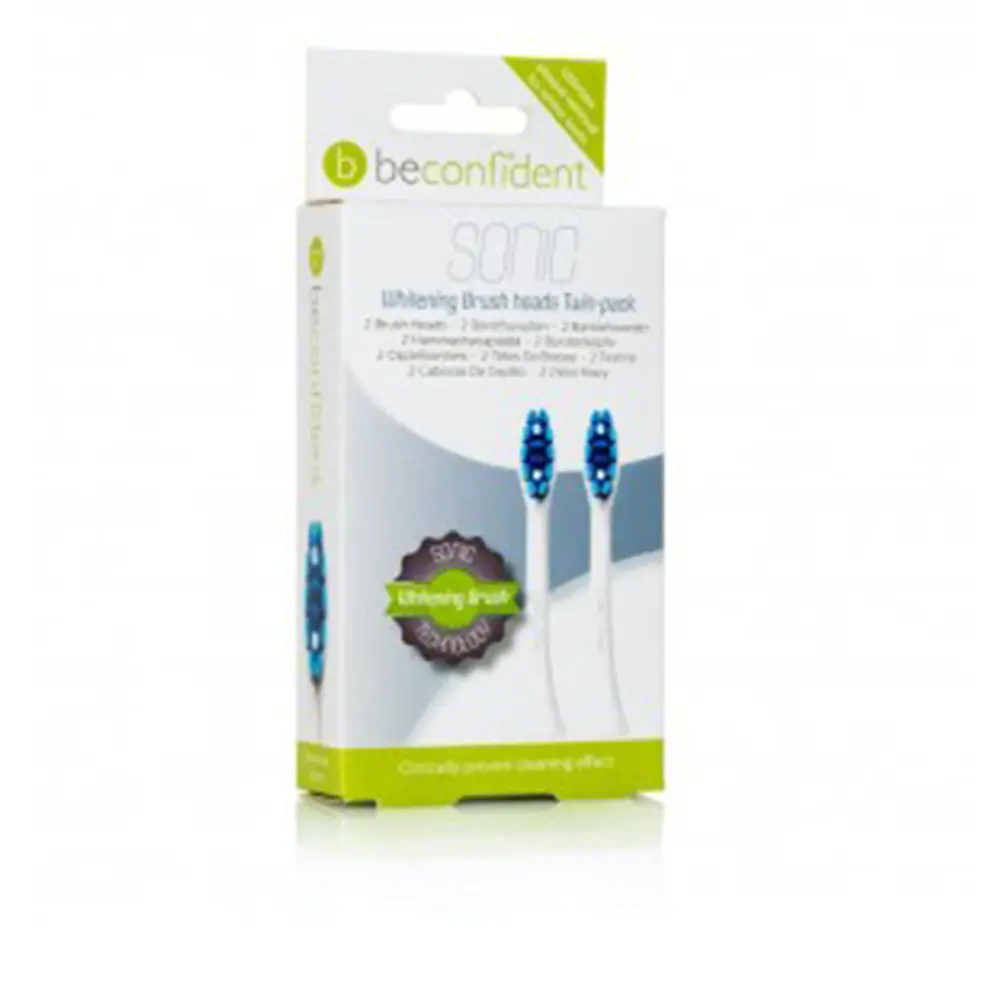 

Зубная щетка Sonic toothbrush heads whitening white lote Beconfident, 2 шт.