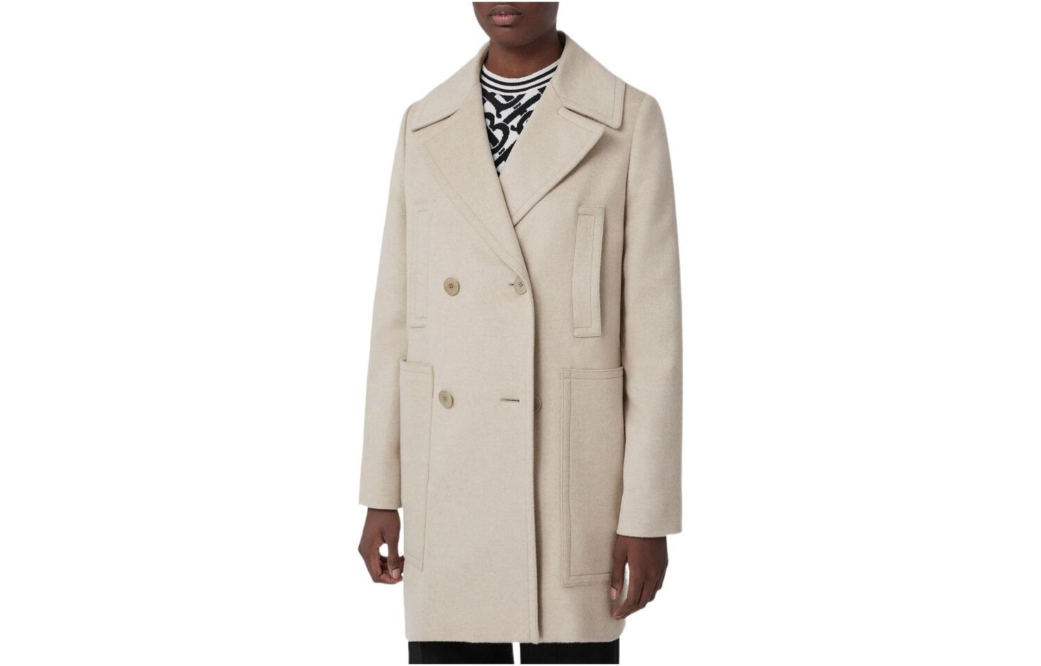 

Куртка женская Burberry бархатная, слоновая кость