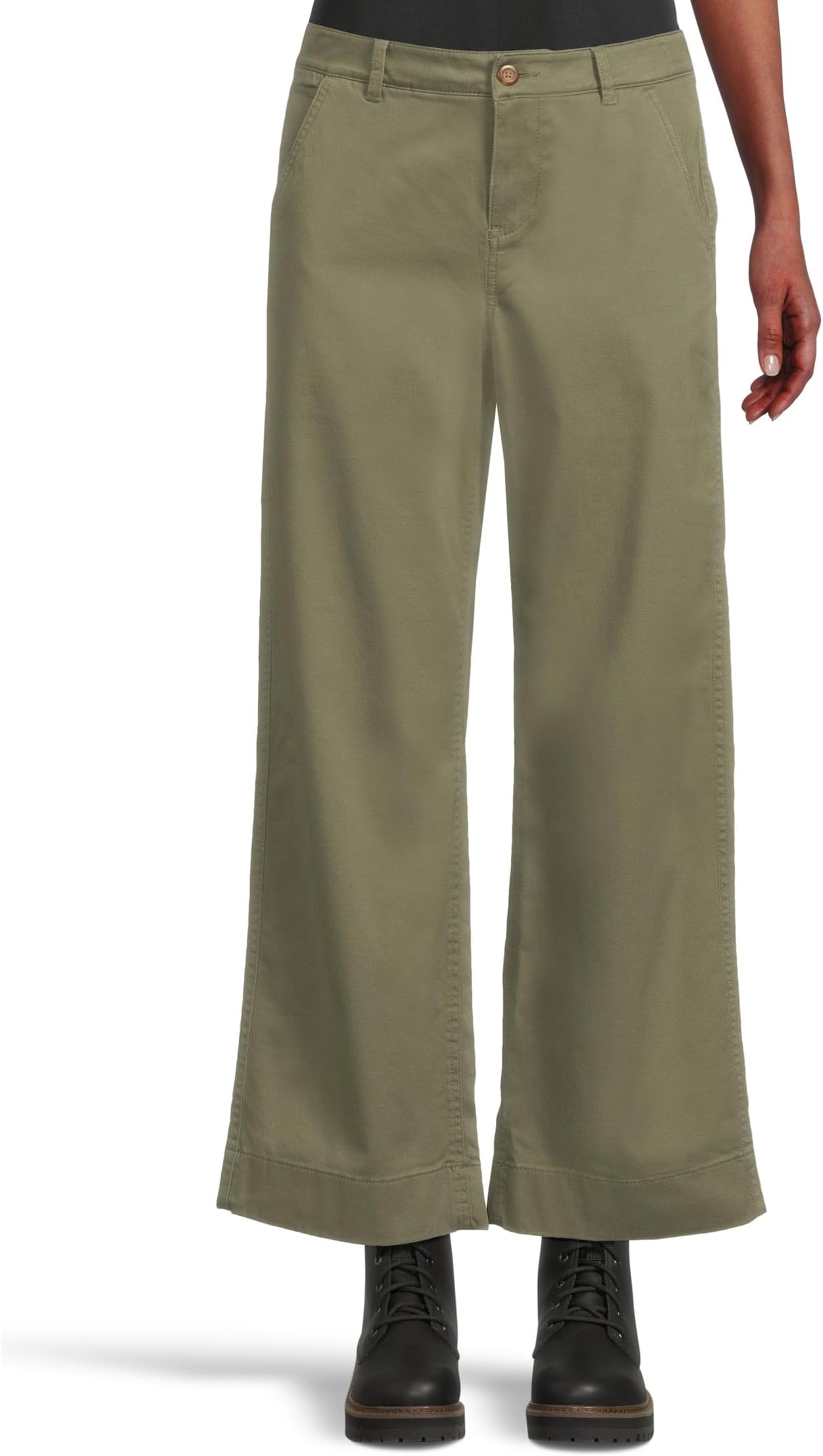 

Джинсы L.L.Bean Comfort Stretch Chino Mid-Rise Wide-Leg Pants, цвет Dusty Olive