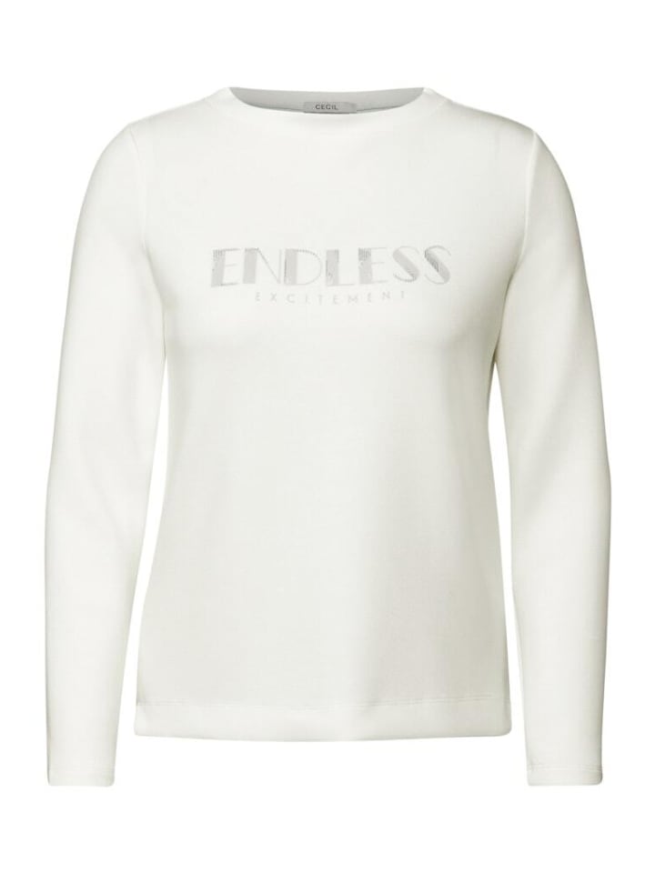 

Лонгслив Cecil Langarmshirt, цвет vanilla white