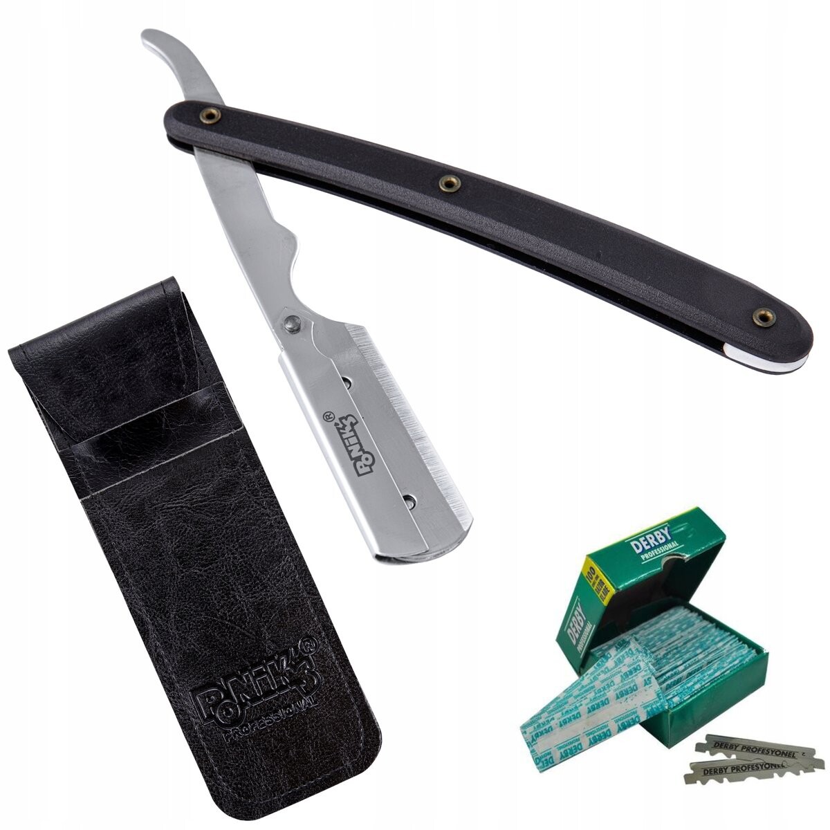 

Классическая бритва Поника + 100 бритв Дерби Poniks