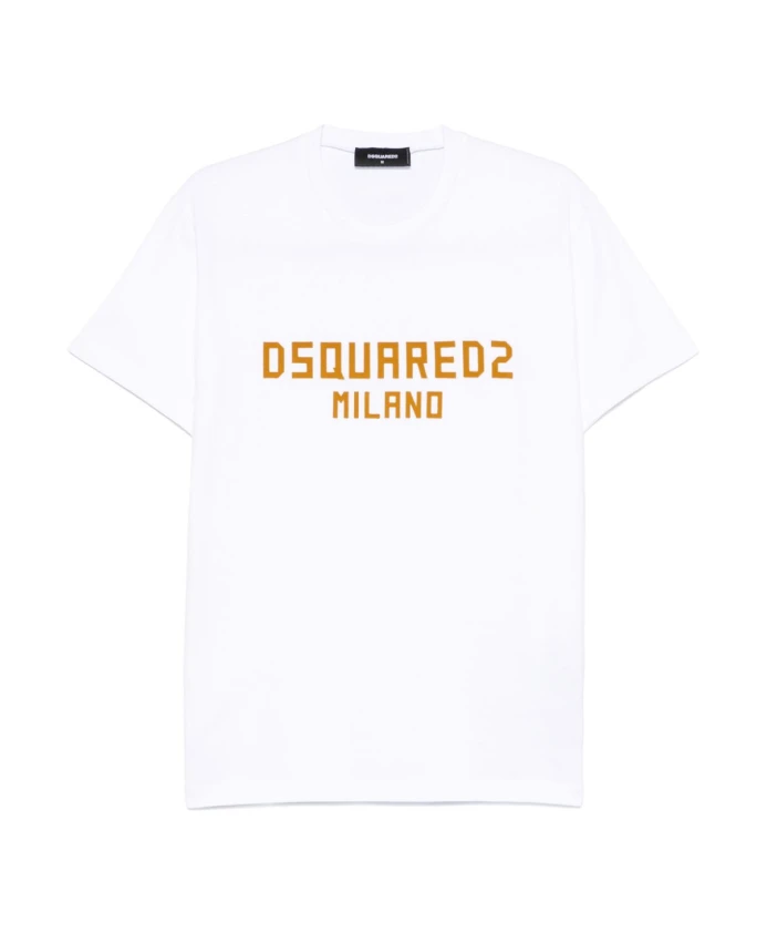 

Белая футболка с круглым вырезом Dsquared2, белый