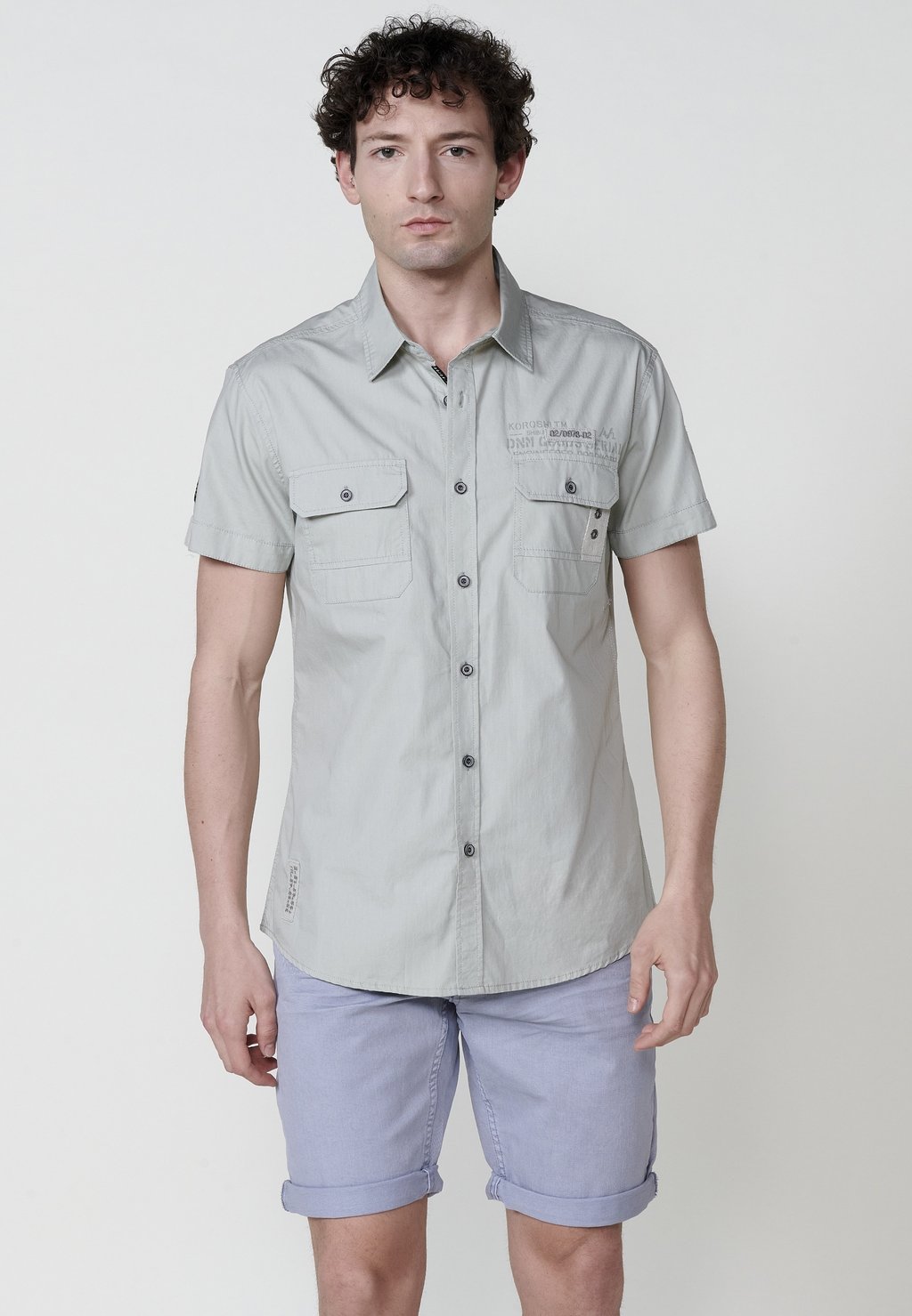 

Рубашка SHORT-SLEEVED Koroshi, серый