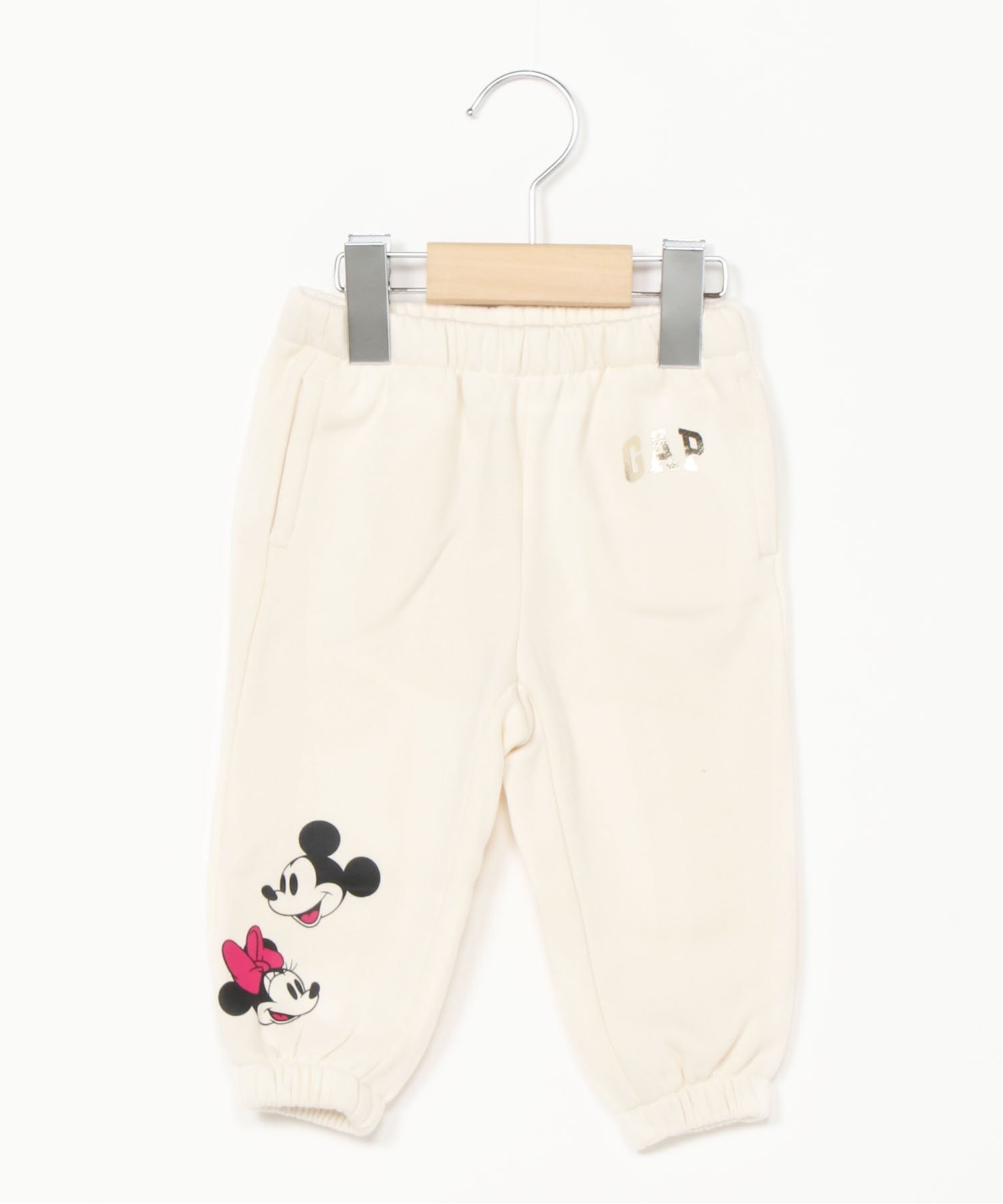 Брюки babyGap Disney Logo Jogger Pants Gap, IVORY FROST — фото 3