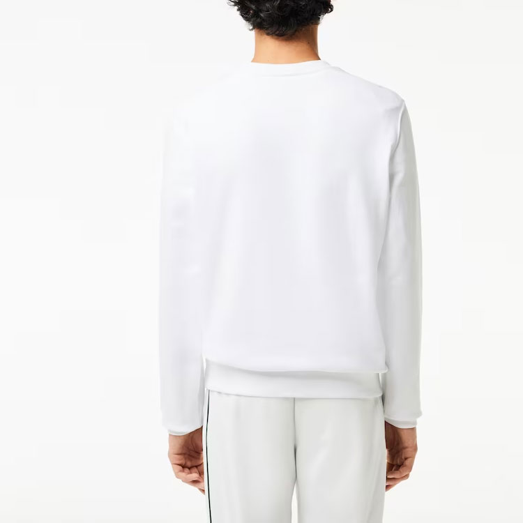 Logo Crew Neck Knitwear LACOSTE, белый — фото 4
