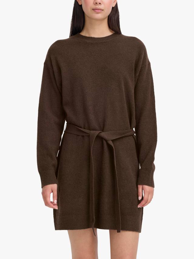 

Платье-джемпер Dasila с длинными рукавами и круглым вырезом ICHI, Coffee Bean