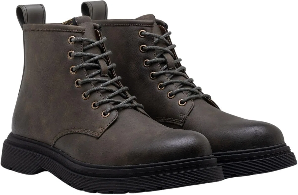 Ботинки Replay Herren Low Boot Stiefel mit Schnürsenkeln, 039Mil Grn