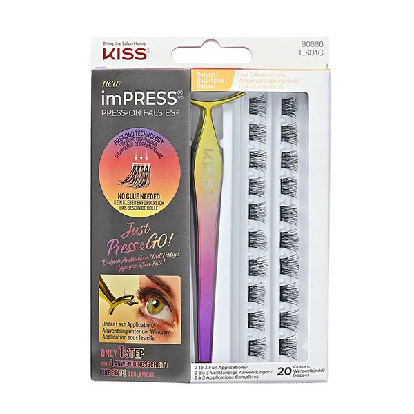 

Накладные ресницы по группам Press-On Falsies Natural Kiss, 1 UD