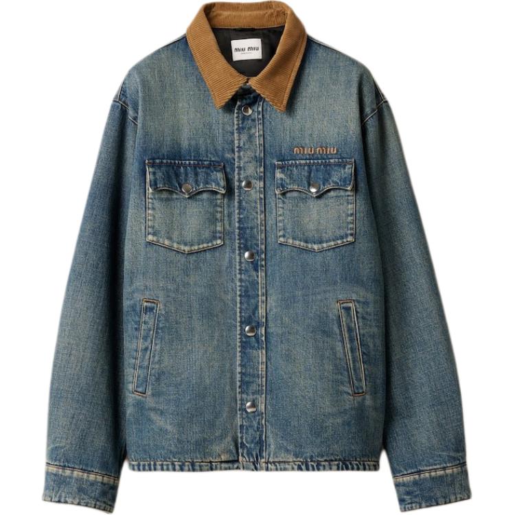 

MIU MIU Куртка пуховая женская синяя, Blue