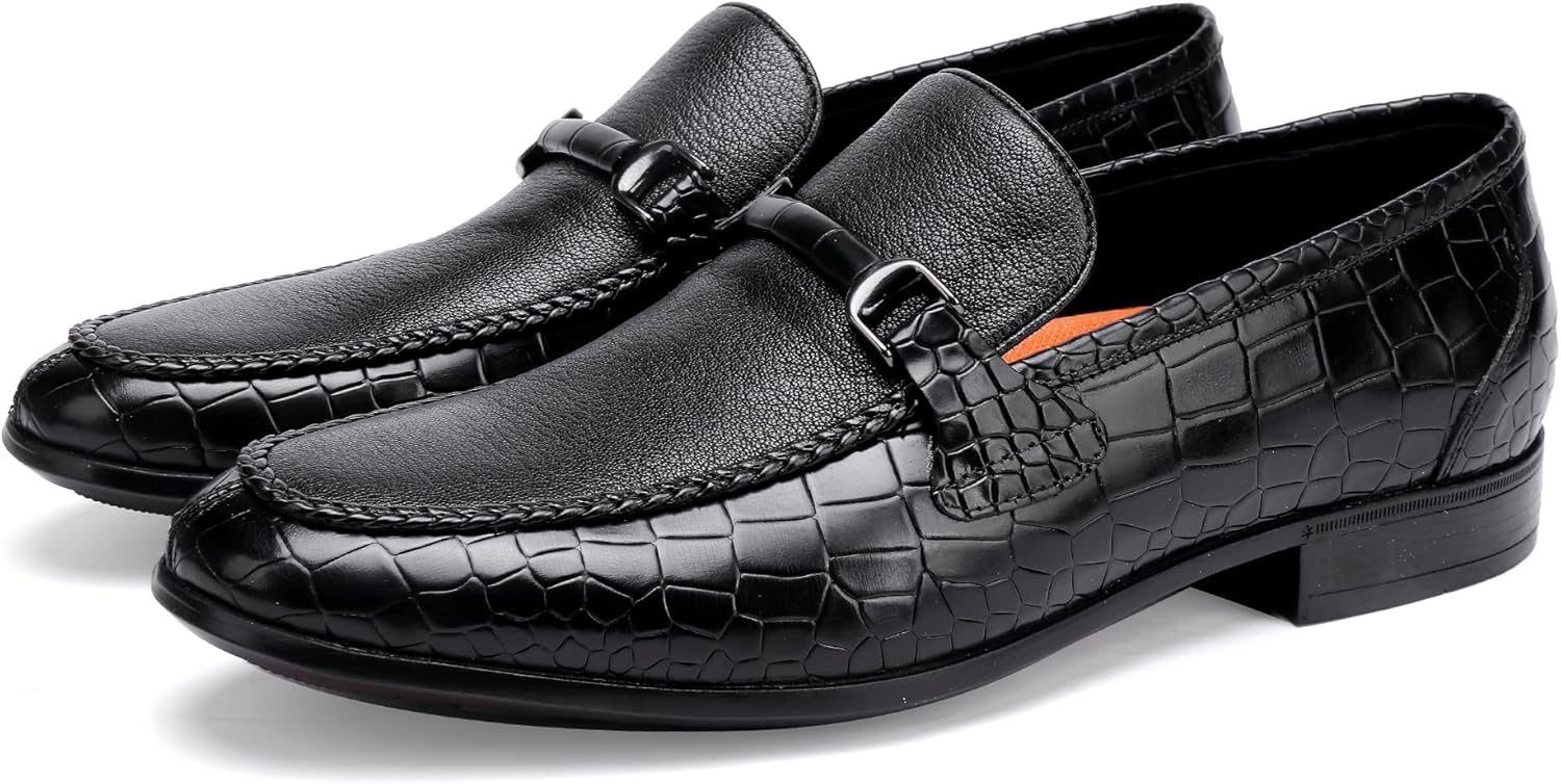 

Мужские кожаные туфли BILLION VICTOR Классические лоферы на каждый день Penny Loafers, черный