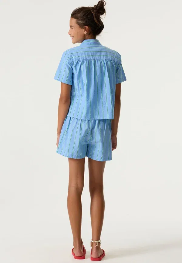 Блуза Garcia, модель Button down, цвет тихоокеанский голубой — фото 3
