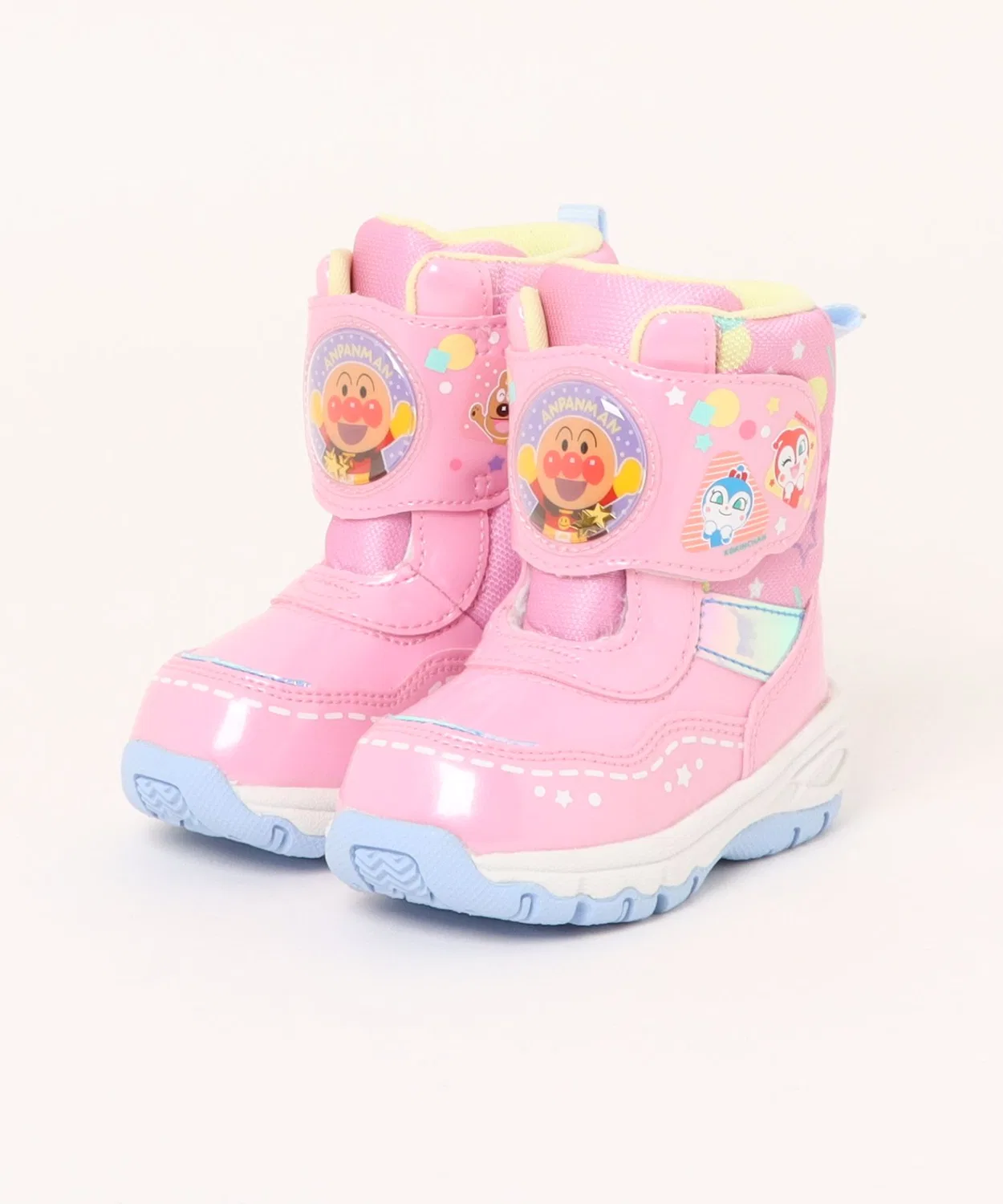 Детские зимние ботинки Anpanman MoonStar с блестками, розовые