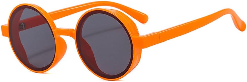 

Популярные модные круглые солнцезащитные очки для женщин в стиле ретро-панк, трендовые желто-оранжевые солнцезащитные очки для мужчин, защита от УФ-излучения UV400 MTZJH, Orange Grey