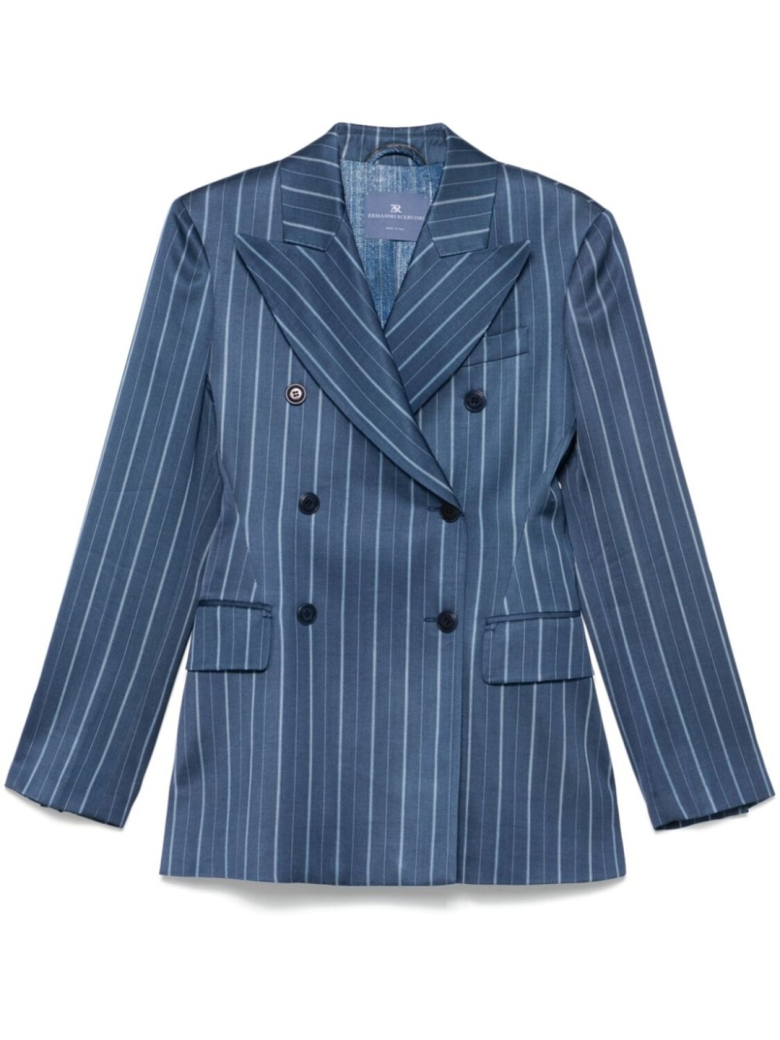 

Ermanno Scervino блейзер в полоску, синий