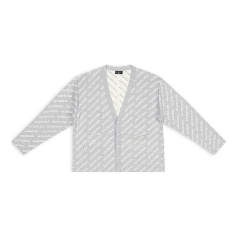 

Кардиган Balenciaga Mini Allover Logo Cardigan 'Light Grey White' 699822T32331461, серый