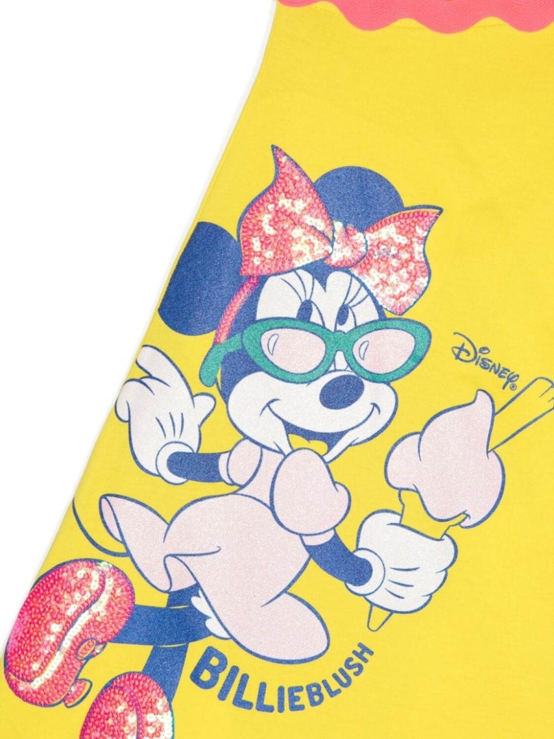 Billieblush платье мини с принтом Minnie Mouse из коллаборации с Disney, желтый — фото 3