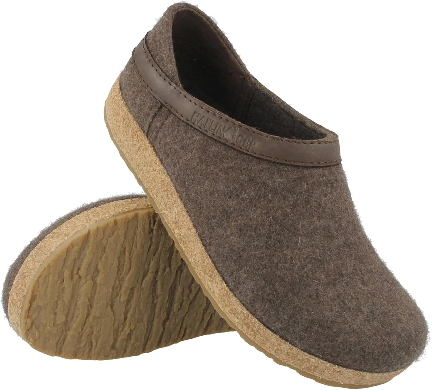Войлочные тапочки Haflinger Grizzly Buffalo унисекс для взрослых, 2-Smokey Brown — фото 2