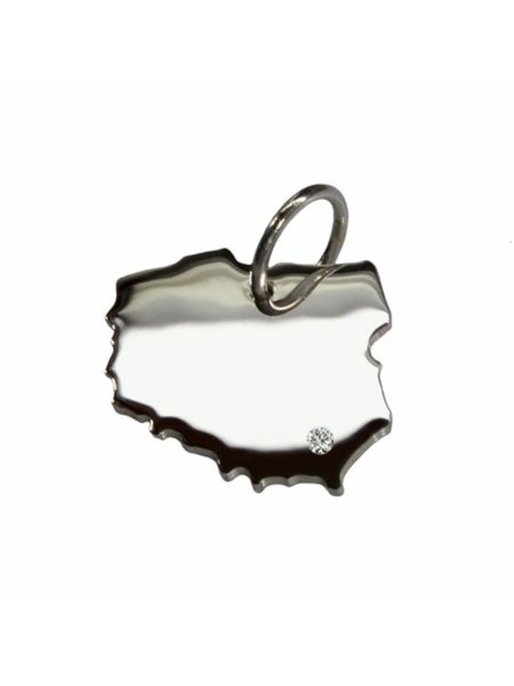 

Schmuckador Польский кулон с блестящим серебром 925 пробы (0,015 карата) в серебряной оправе