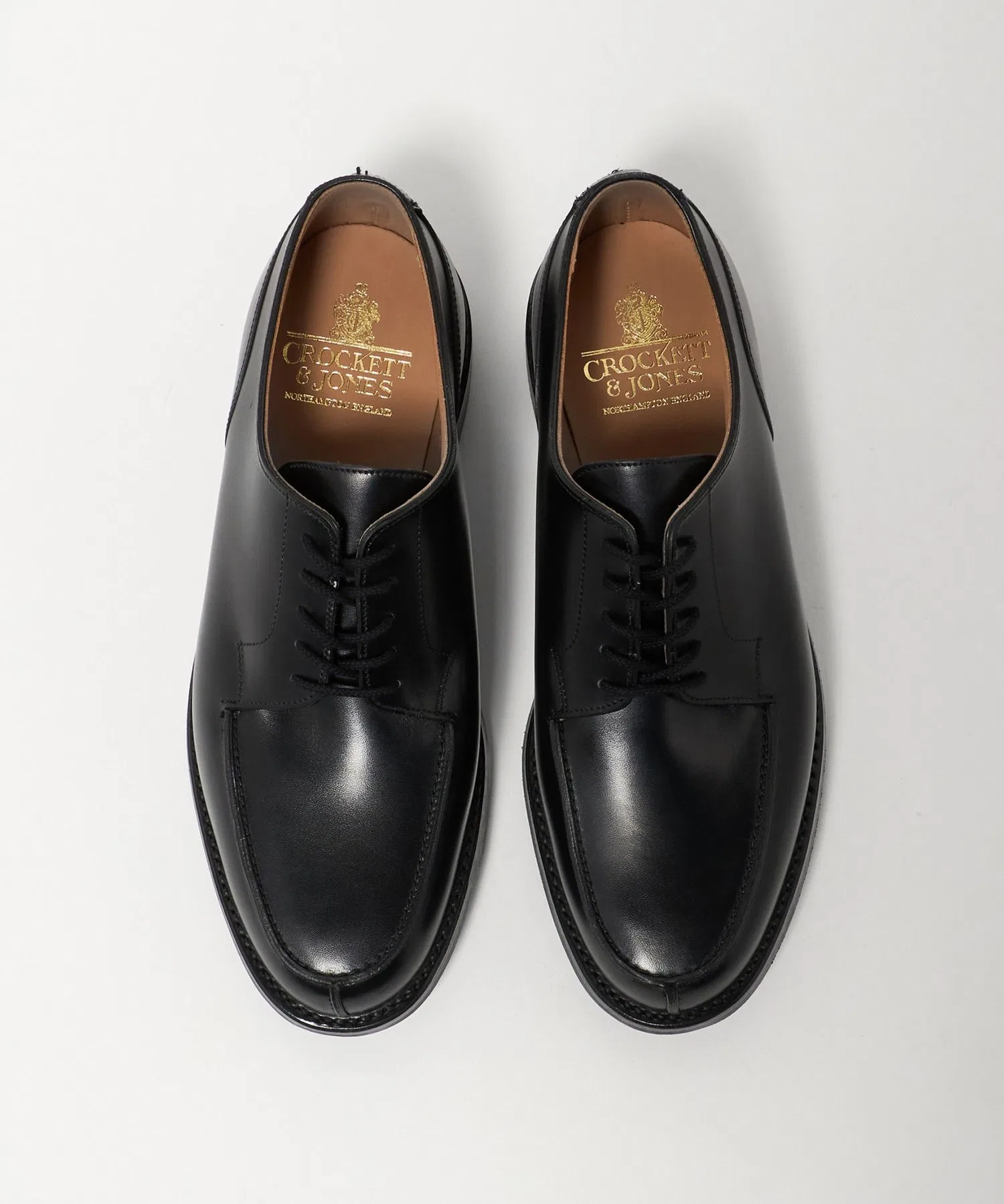 Мужские туфли U-образным мысом CROCKETT&JONES Moreton чёрные — фото 3