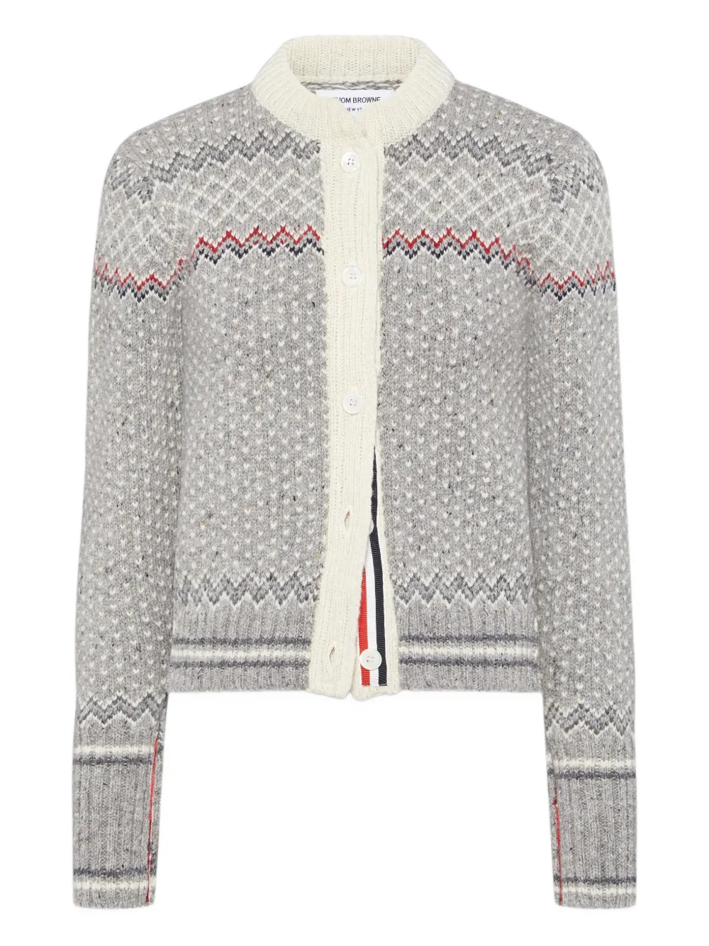 

Кардиган с узором THOM BROWNE, серый