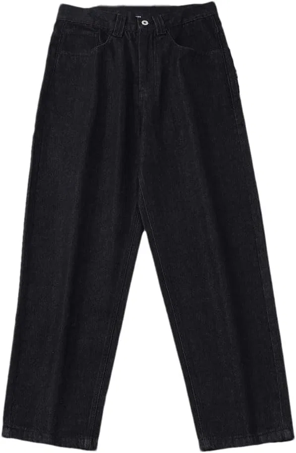 Джинсы свободные, мужские, высокие, 801 Black