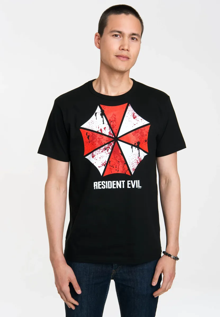 

Футболка Logoshirt "Resident Evil - Umbrella", с символом зонтика, черный