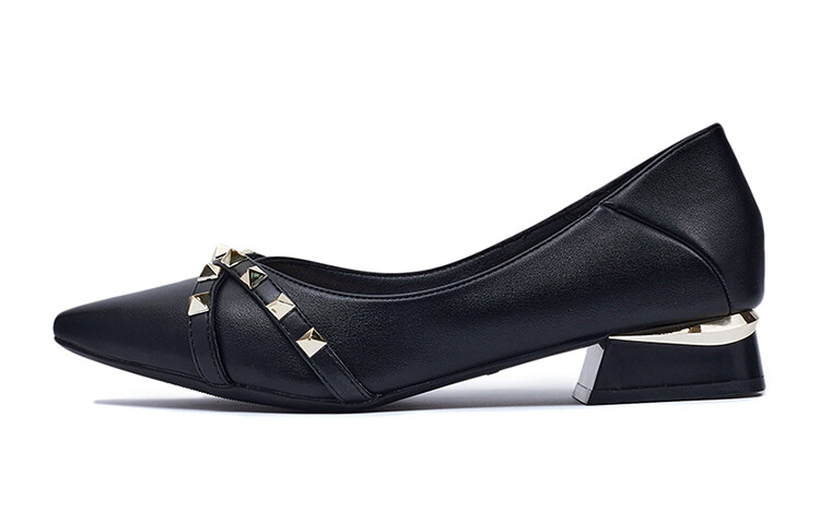 

Туфли женские повседневные Women's Casual Shoes Women's Low-Top Black Mulinsen
