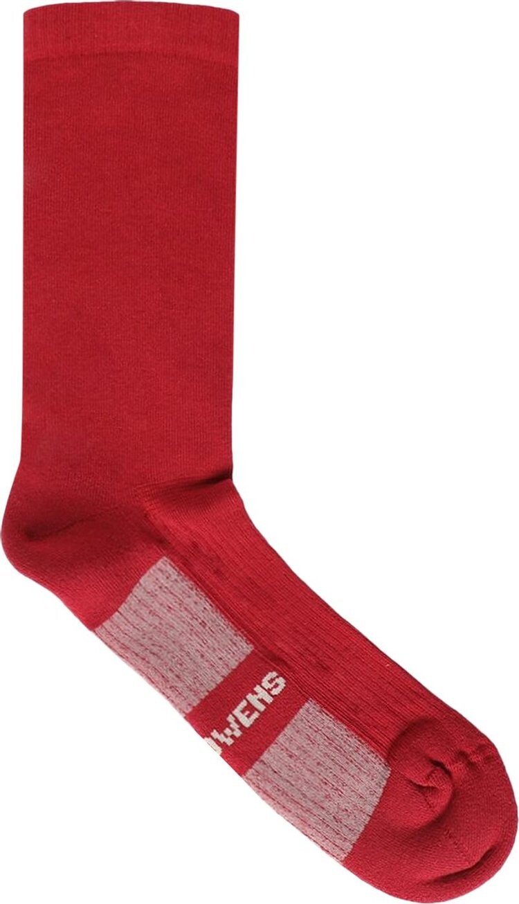 

Носки Rick Owens Glitter 'Cardinal Red/Pearl', красный