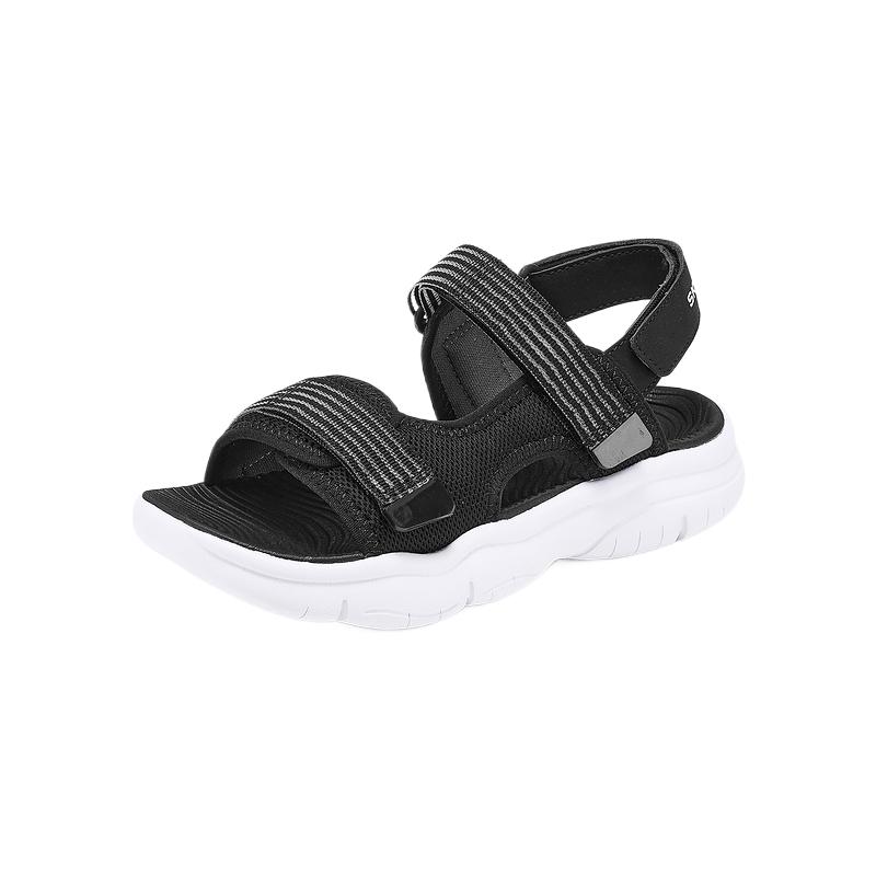 Детские сандалии с низким верхом, быстросохнущие, детские Skechers Kids, черный — фото 2