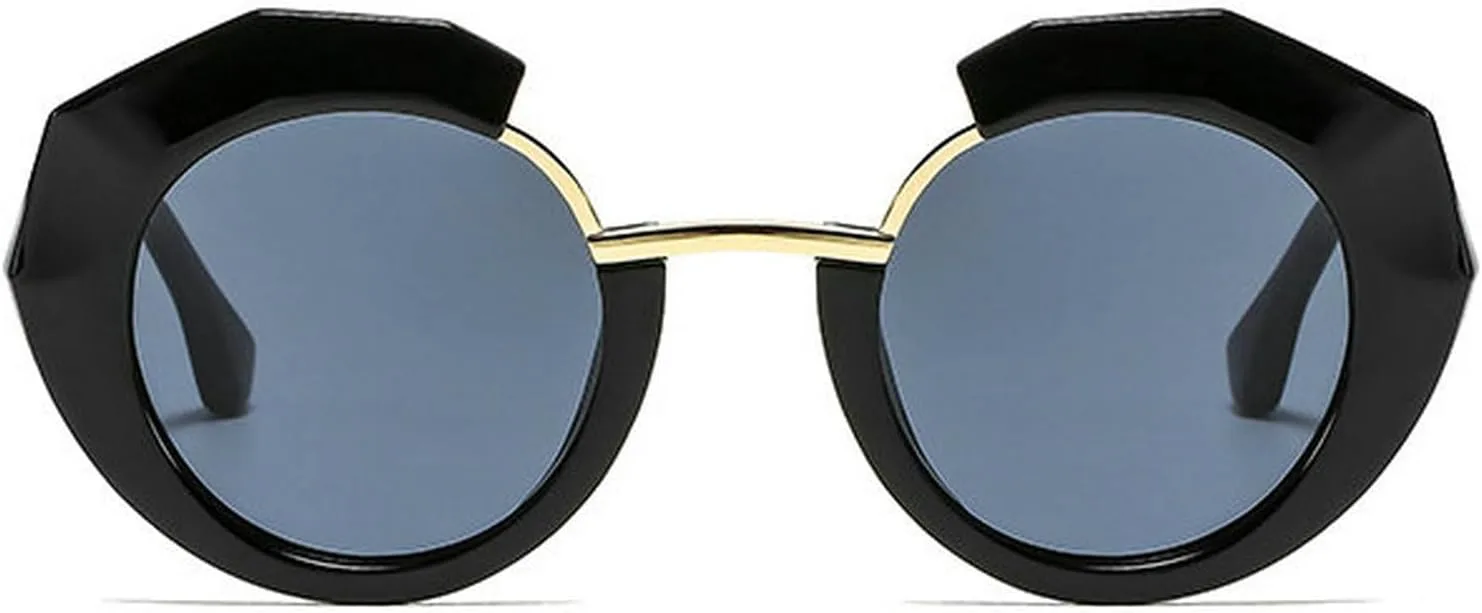 

Солнцезащитные очки COTIA 2025 с оригинальным дизайном, круглые, для женщин и мужчин, модные, необычной формы, уникальные, для вечеринок на открытом воздухе, Black