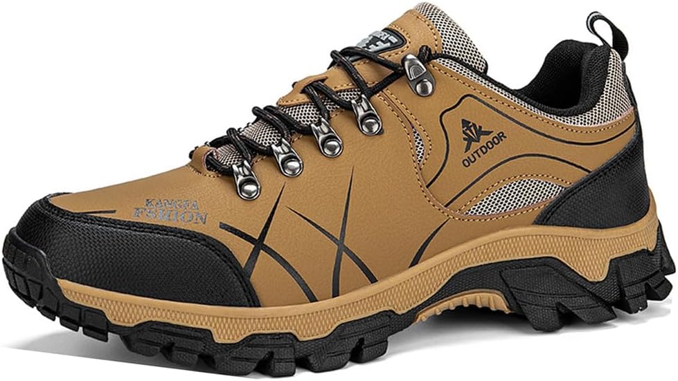 

Мужские походные ботинки Легкие Нескользящие Низкие Туристические кроссовки для трейлраннинга, путешествий и кемпинга Lippan, коричневый