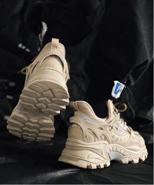 Неравномерные туфли большого силуэта Aimoha Mens, beige — фото 3