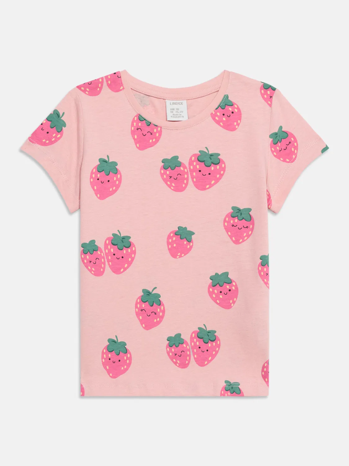 Футболка Lindex, Pink/Light Pink/White — фото 3