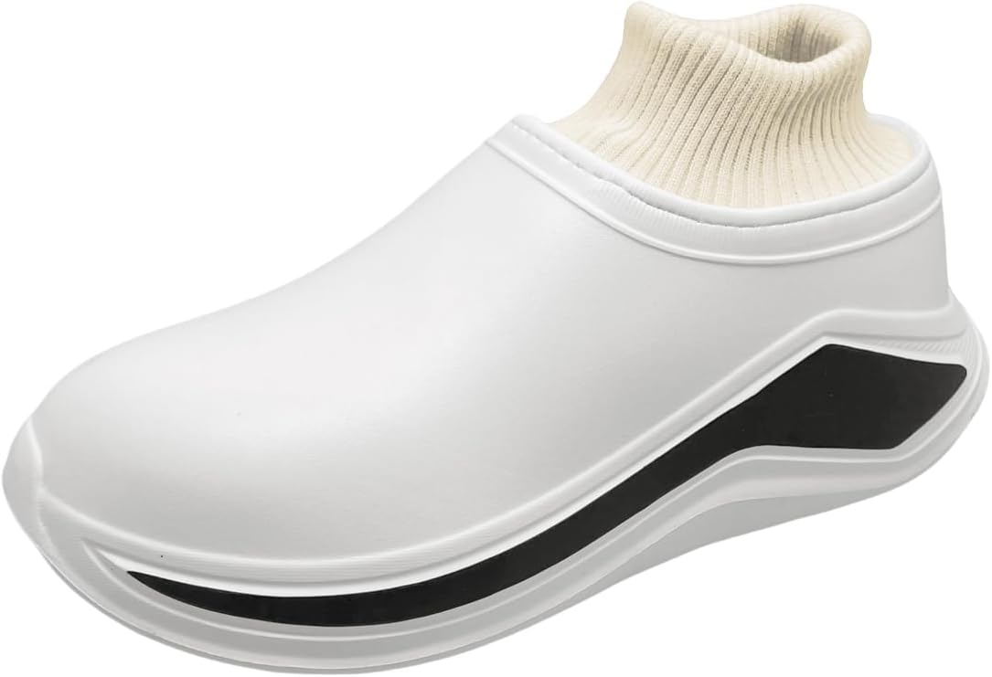 

Шлепанцы для мужчин и женщин, зимние мюли с плюшевой подкладкой, закрытый носок Chill Walk, белый