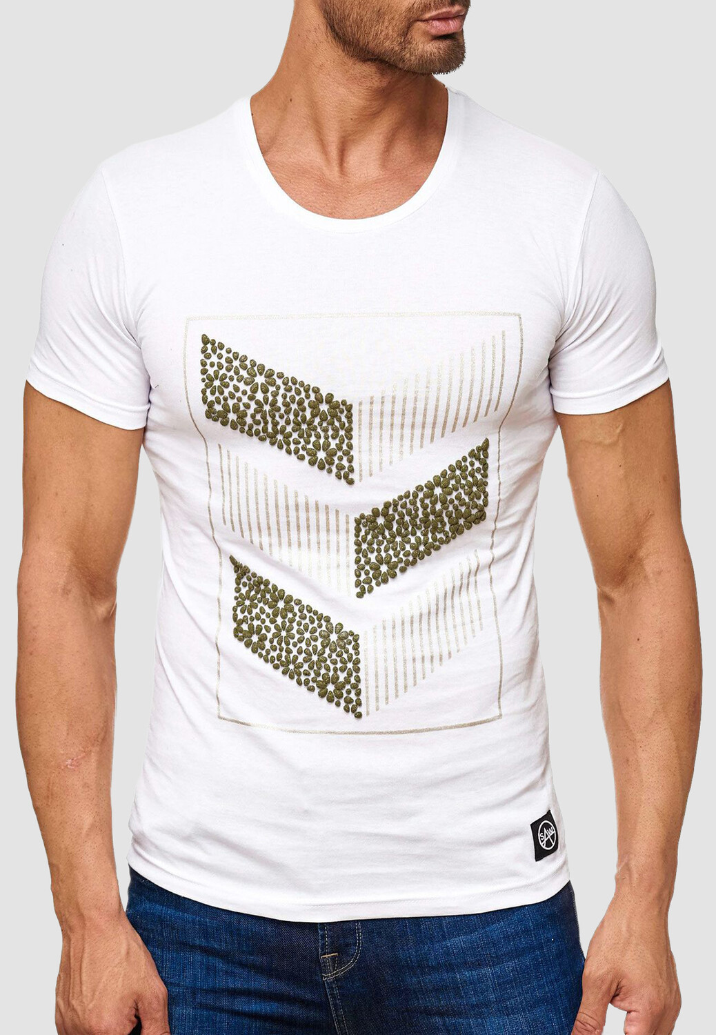 

Футболка Arizona Shopping T 3D Print Short Sleeve H2160, белый