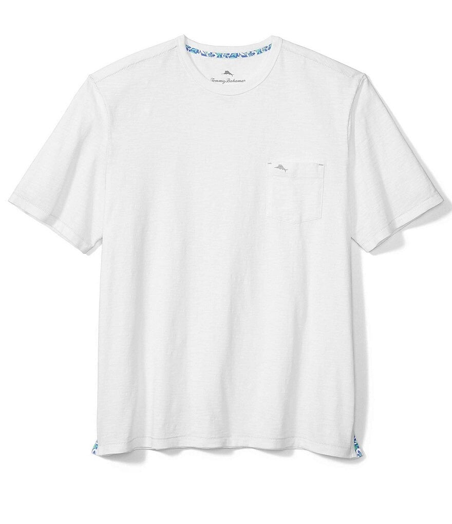 

Футболка с короткими рукавами Tommy Bahama Big & Tall Bali Beach, белый