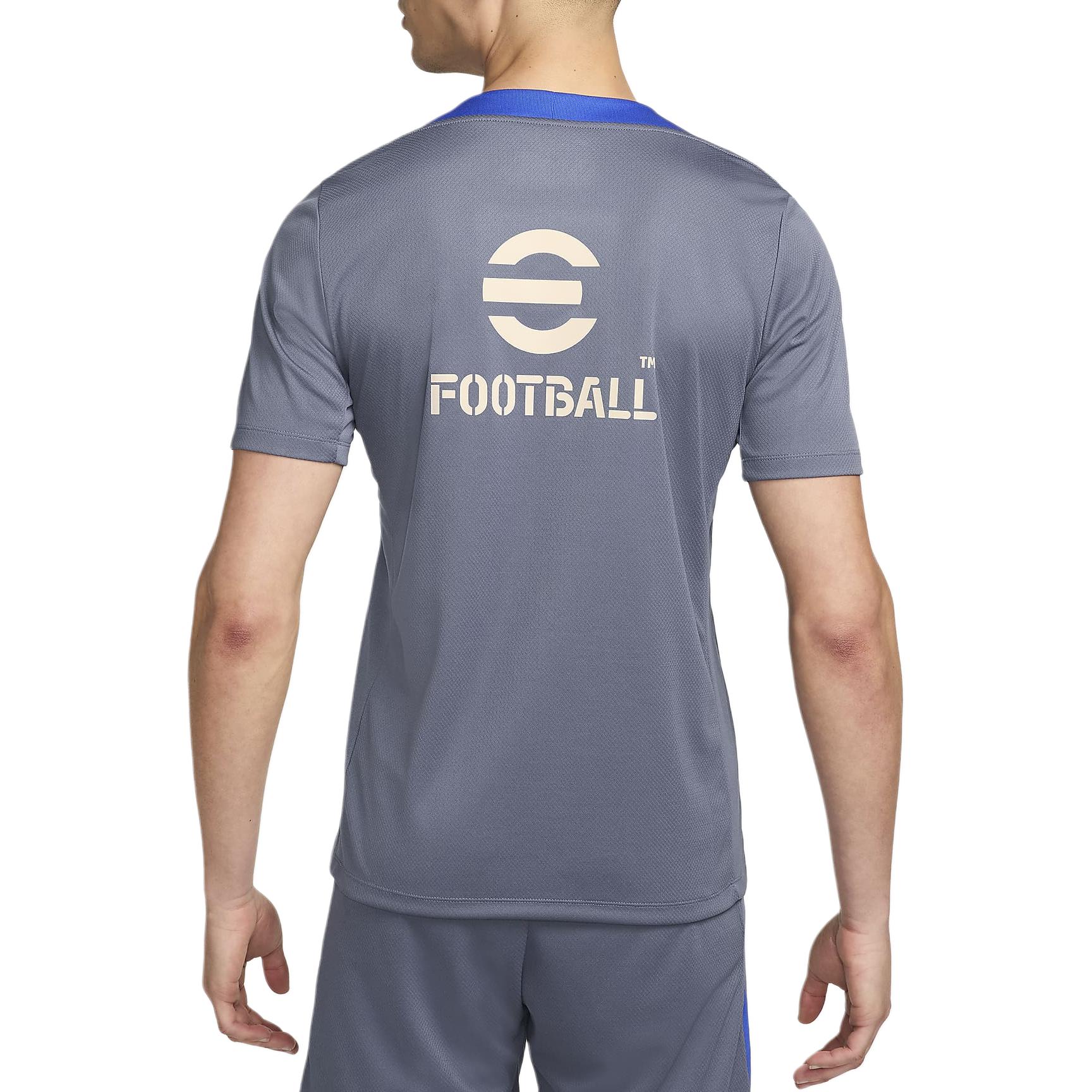 Футболка Inter Milan Strike Men's Dri FIT Soccer Short Sleeve Top Nike, сине-серая — фото 4