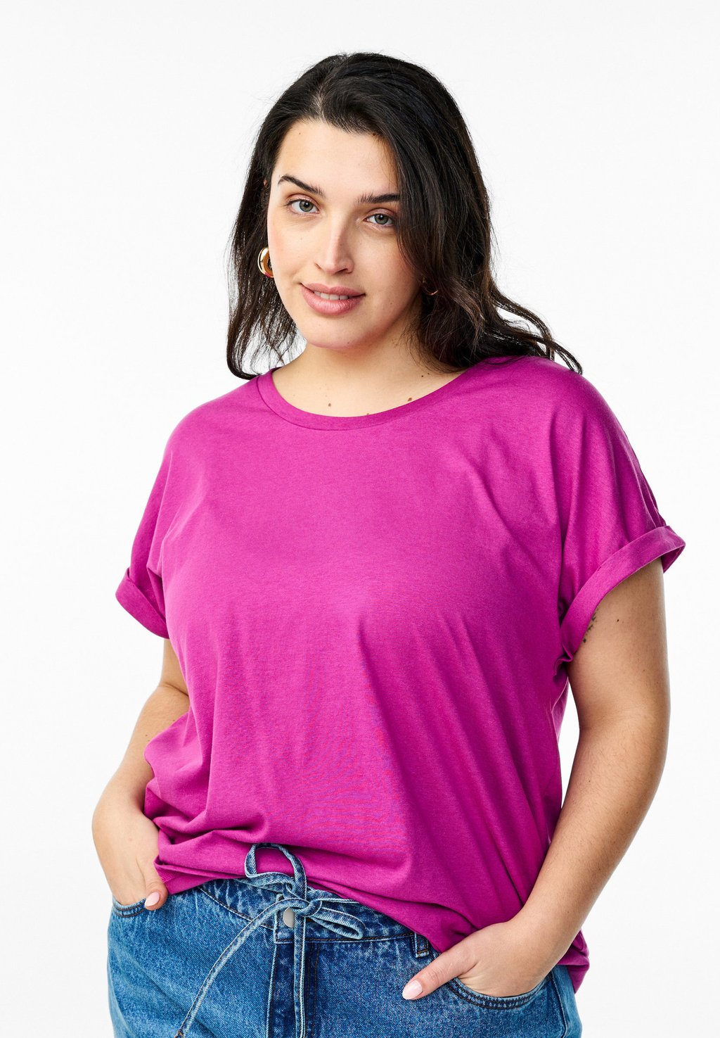 

Базовая футболка Zizzi, фиолетовый