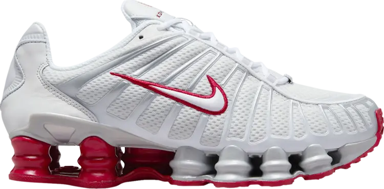 Кроссовки Wmns Shox TL 'Platinum Tint Gym Red', белый
