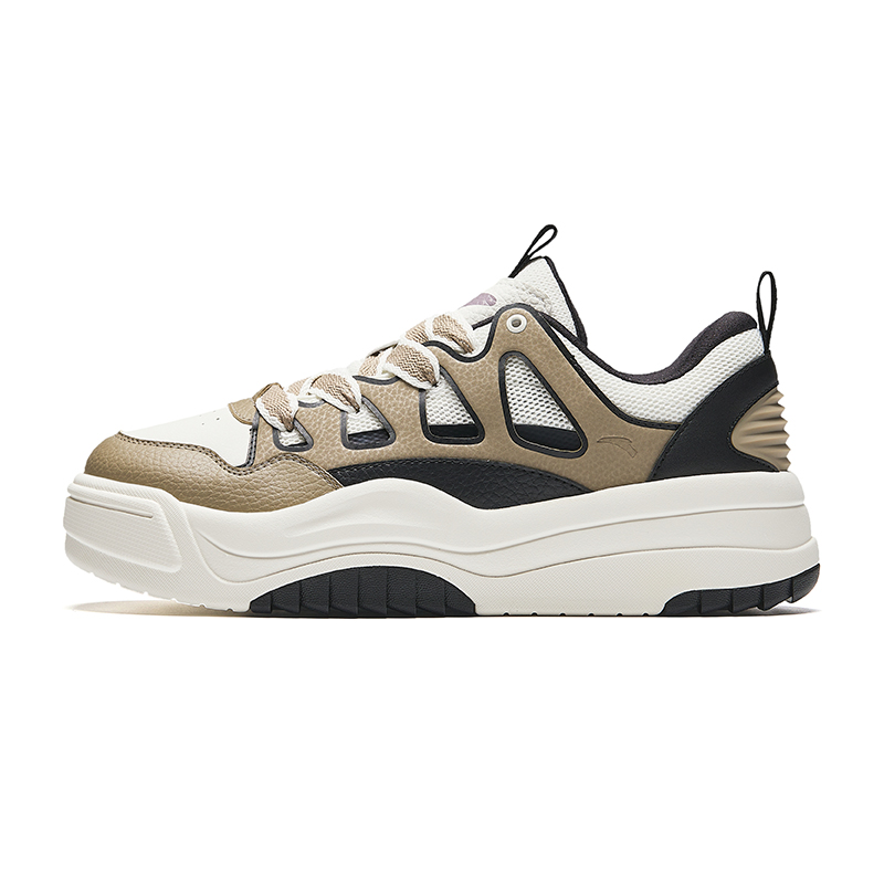 

Anta Life Collection Противоскользящие износостойкие низкие скейтерские кроссовки мужские Коричневый Белый Черный, Коричневый/Слоновая кость Белый/Базовый черный
