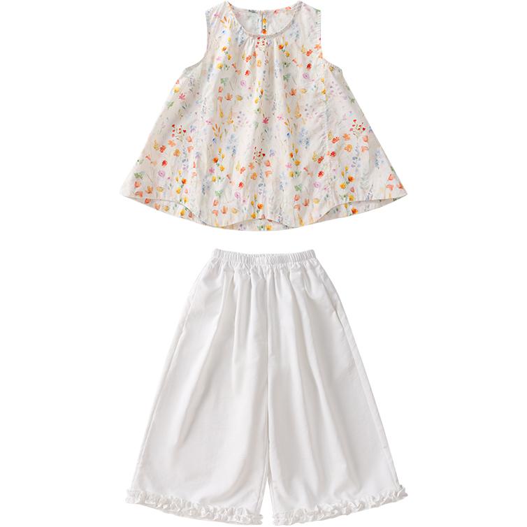 

PROTECTCAMEL Детский комплект из двух предметов: юбка и тонкая короткая футболка с круглым вырезом