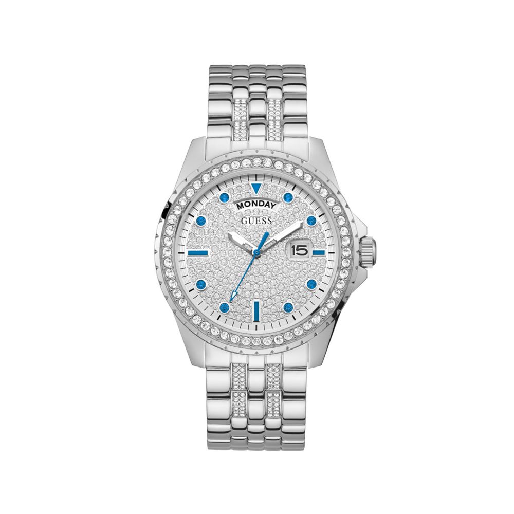 

Серебряные часы из нержавеющей стали GUESS
