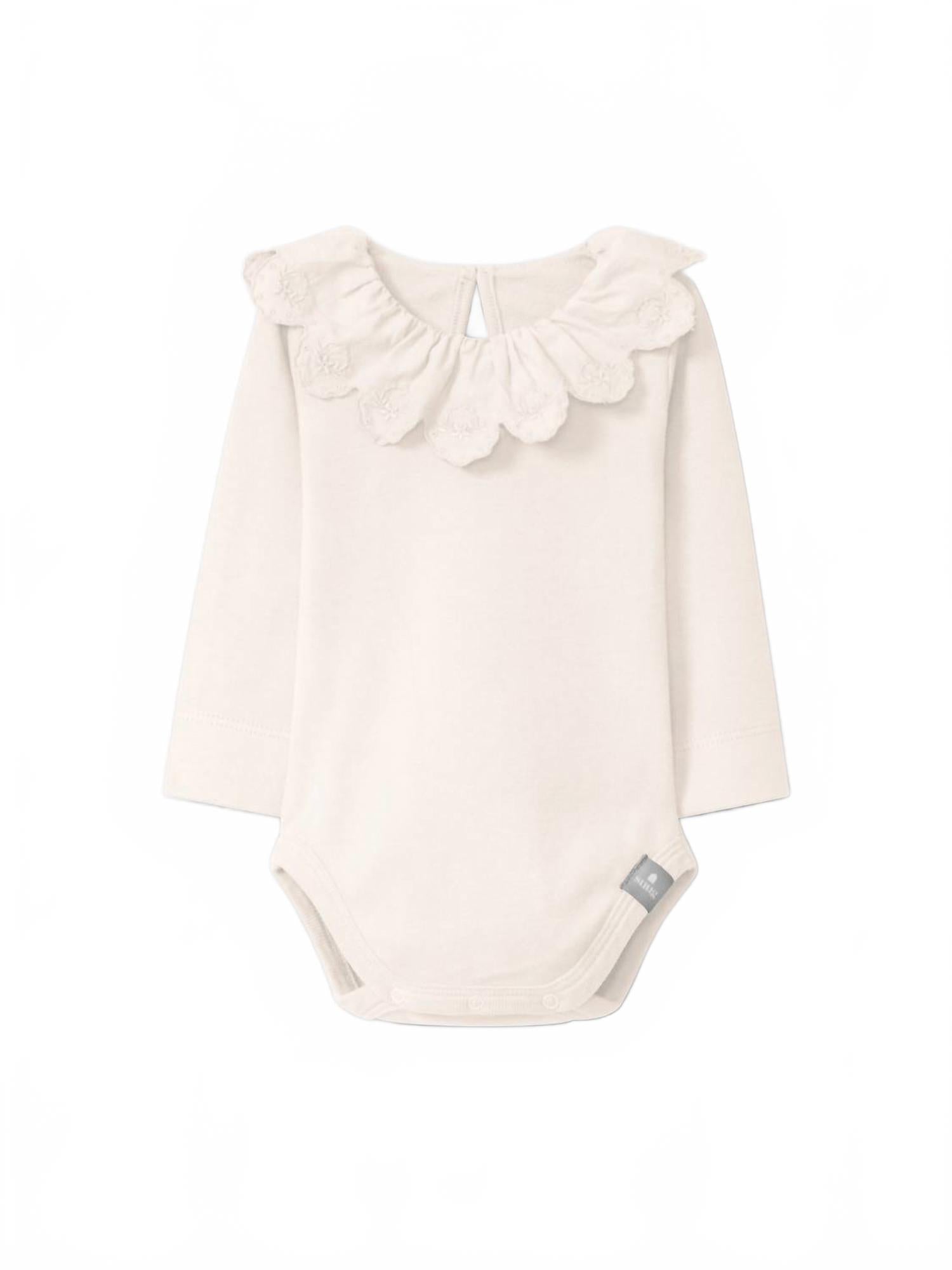 

Snug Детский комбинезон с длинными рукавами и фестончатым воротником, нежно-розового цвета