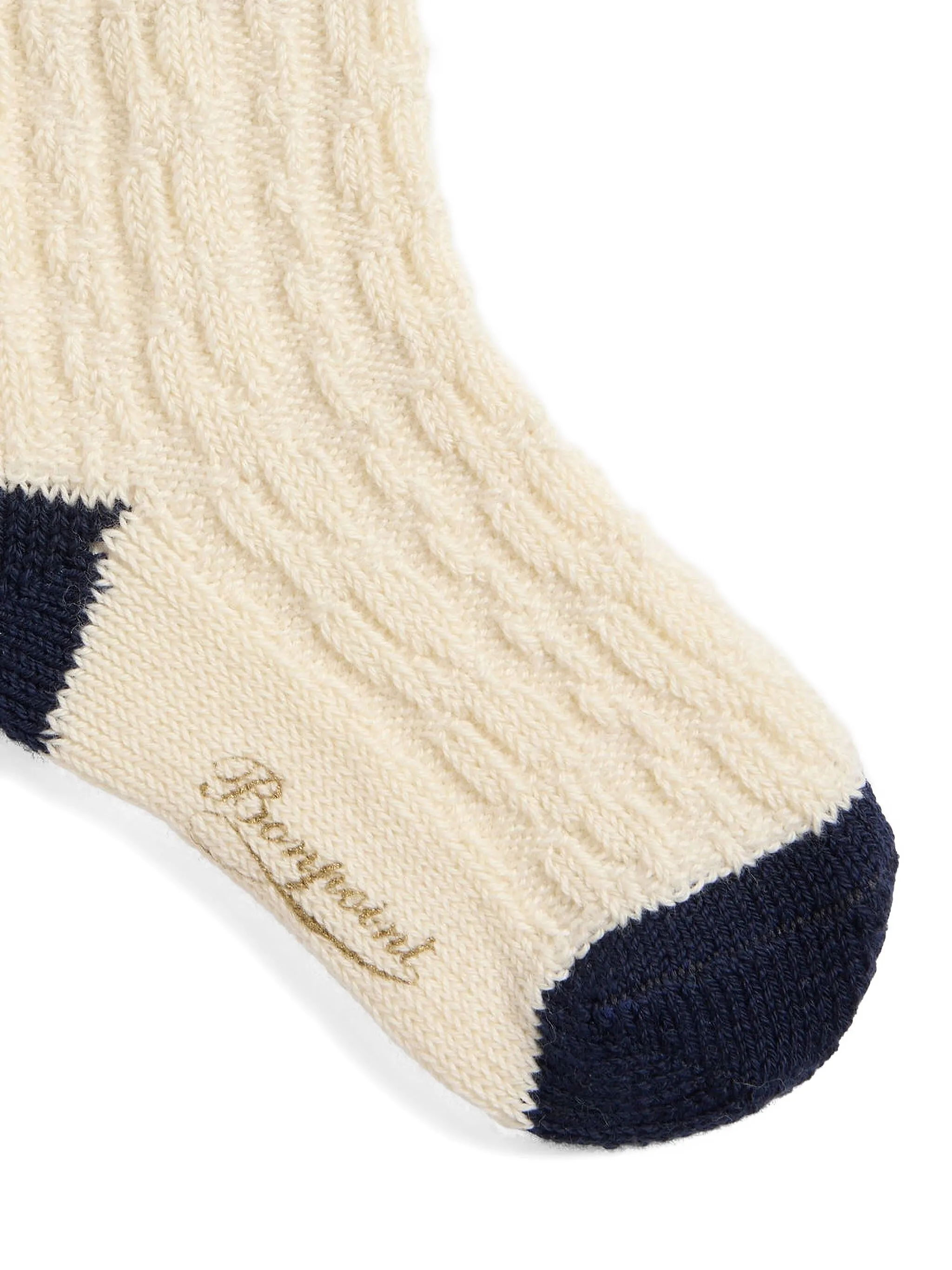 

Носки фактурной вязки Bonpoint, бежевый