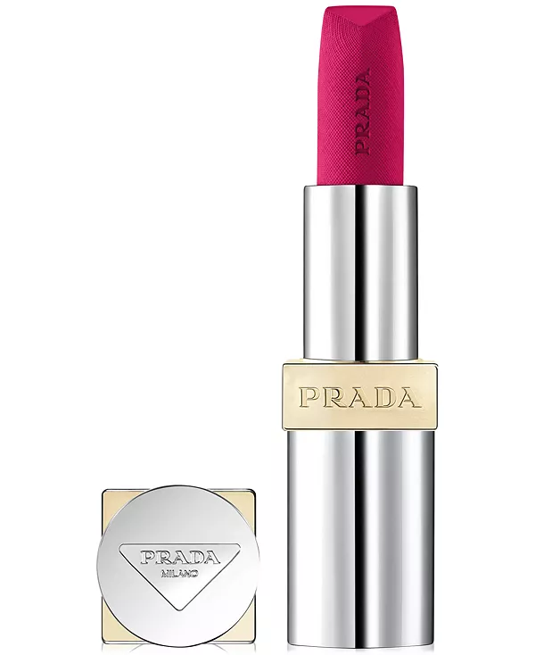 Однотонная гиперматовая нюдовая помада со сменной насадкой Prada Beauty, p55 - fuxia