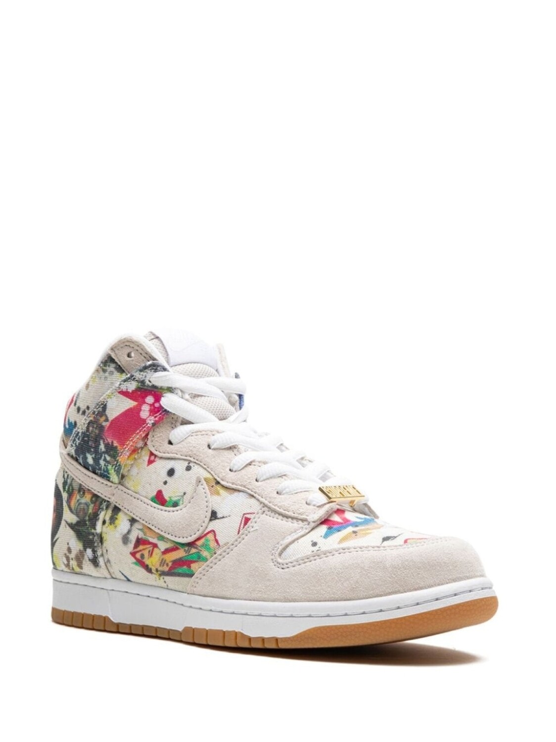 Nike кроссовки SB Dunk High 'Rammellzee' из коллаборации с Supreme, белый — фото 2