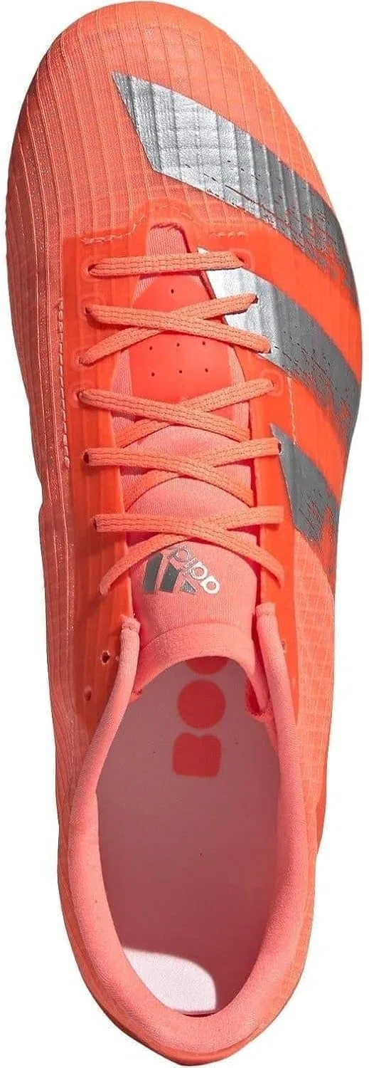 Унисекс кроссовки для легкой атлетики Adidas Adizero Md, Signal Coral Silver Met Ftwr White — фото 4