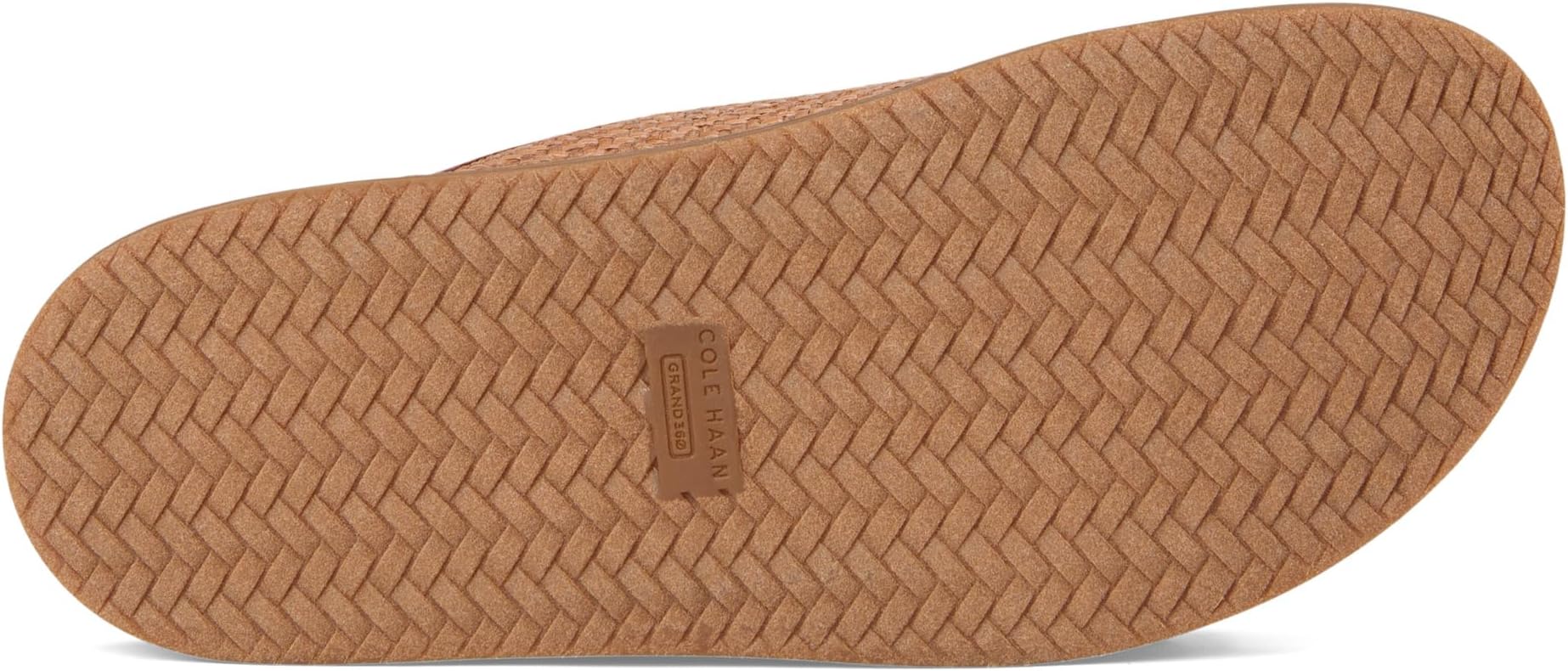 Сандалии Cole Haan Marisol Footbed Sandals, цвет Tan Raffia/Dark Cuoio Leather — фото 3