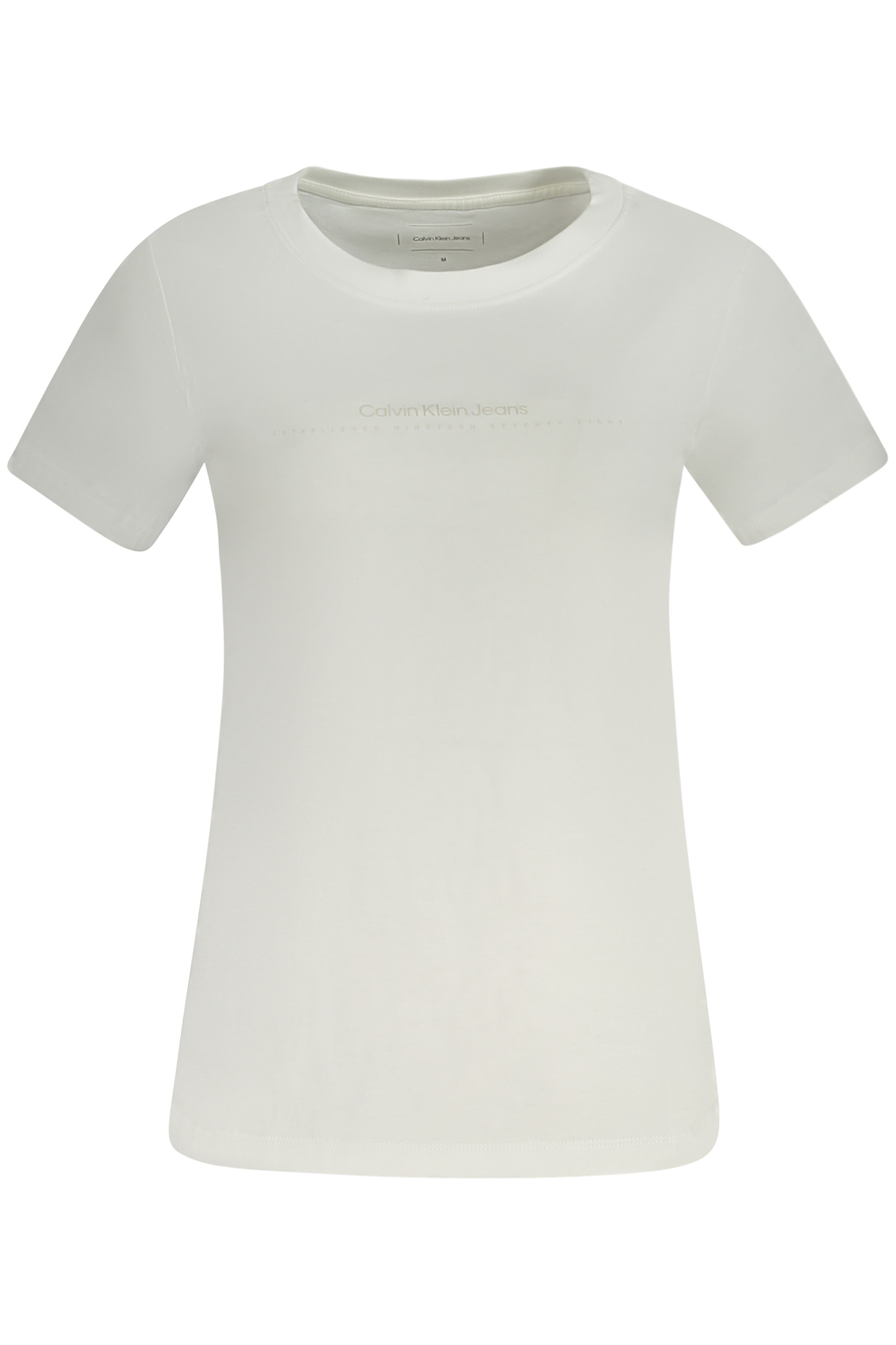 

Женская футболка Calvin Klein хлопковая с логотипом, белый