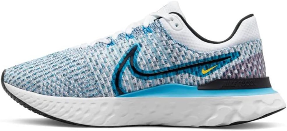 Мужские беговые кроссовки Nike CD4371, белый/черный/синий — фото 4